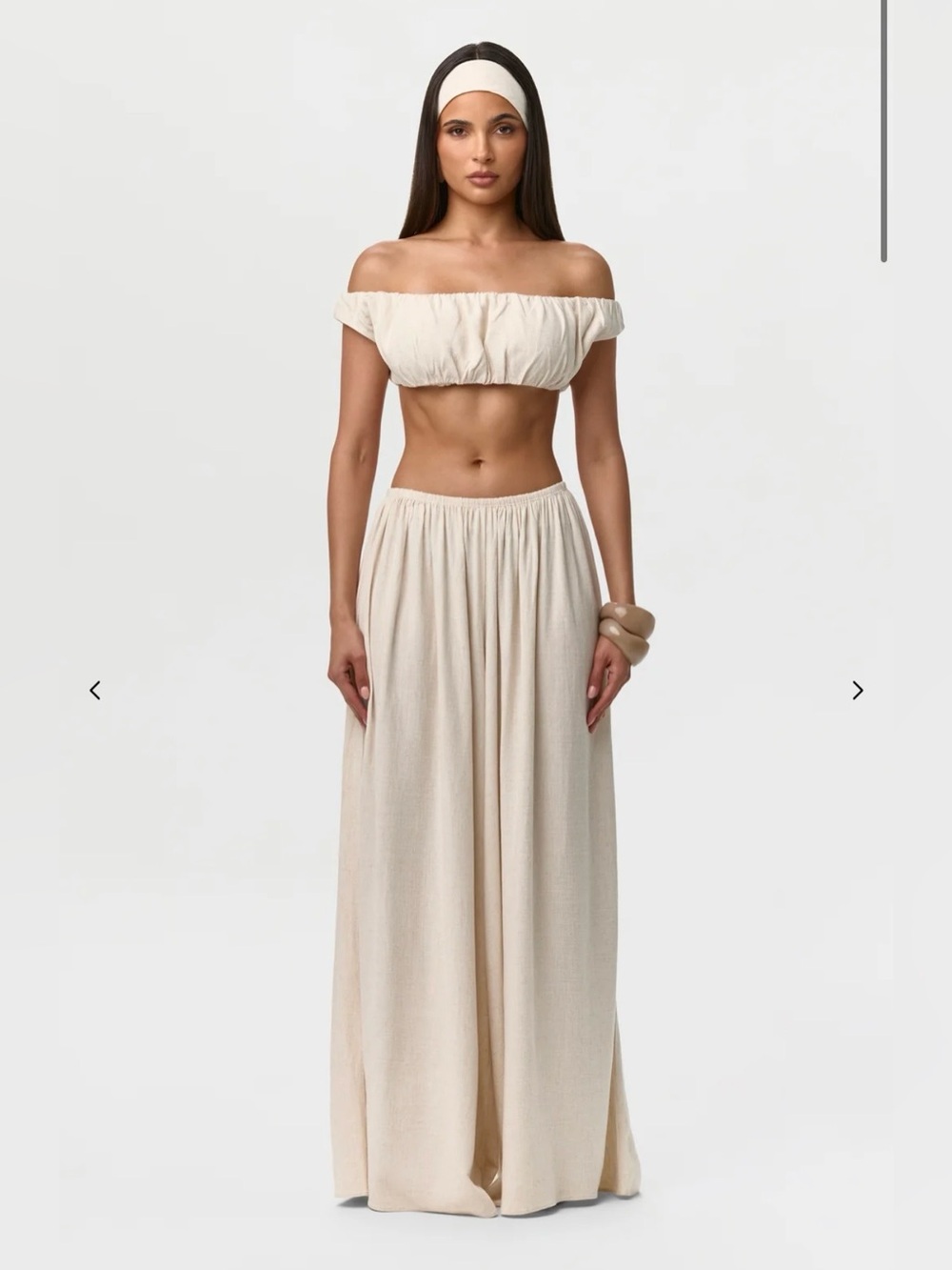 Naked Wardrobe Linen Wide Leg Pants